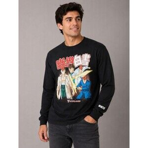 Hypland Yu Yu Hakusho Kuwabara Long Sleeve T-Shirt Men's Size XL Black